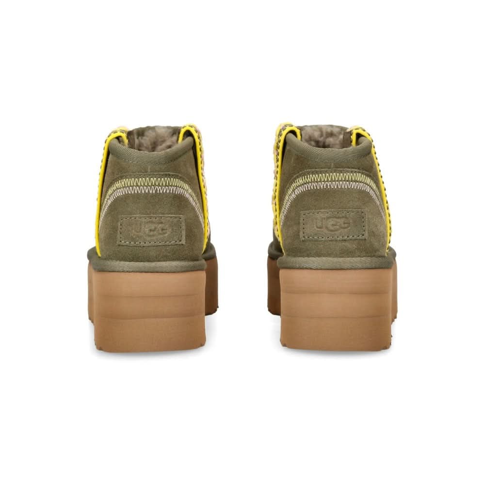 UGG Classic Ultra Mini Braid Boots 'Green' - kickpit