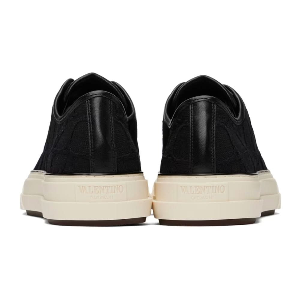 Valentino Garavani Black Totaloop Sneakers - kickpit