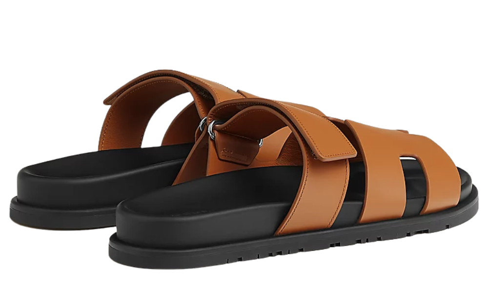 Hermes Calfskin Sandals "Naturel"