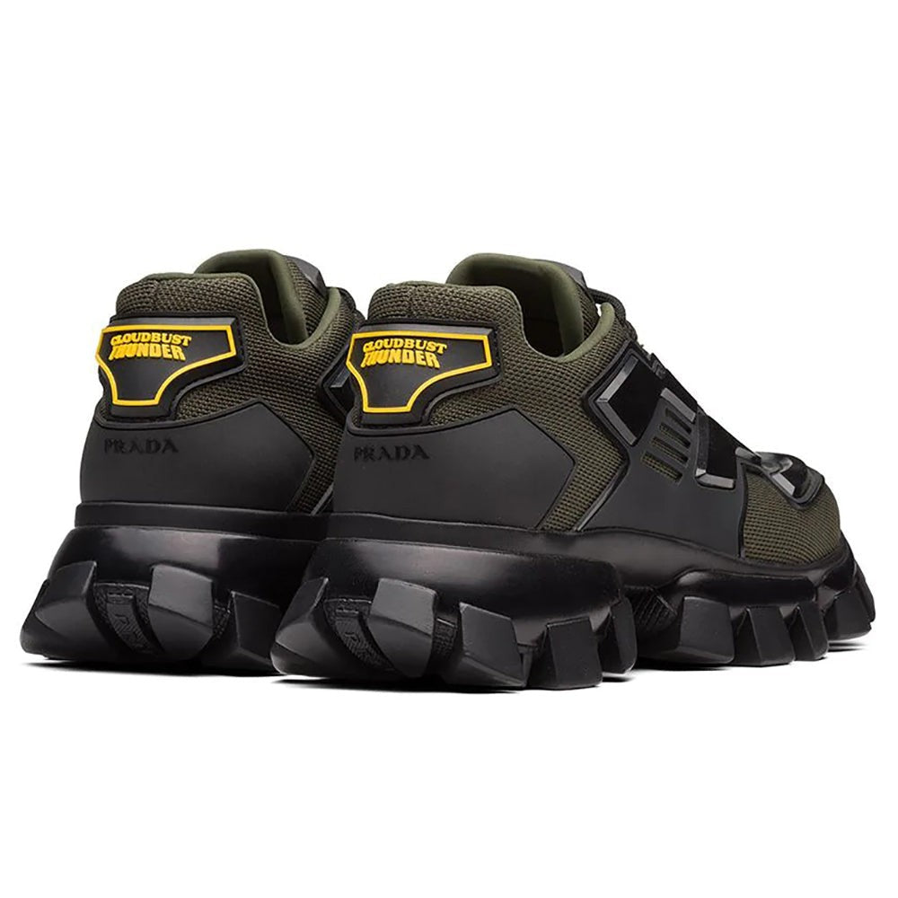 Prada Green Cloudbust Thunder Rubber And Mesh - kickpit
