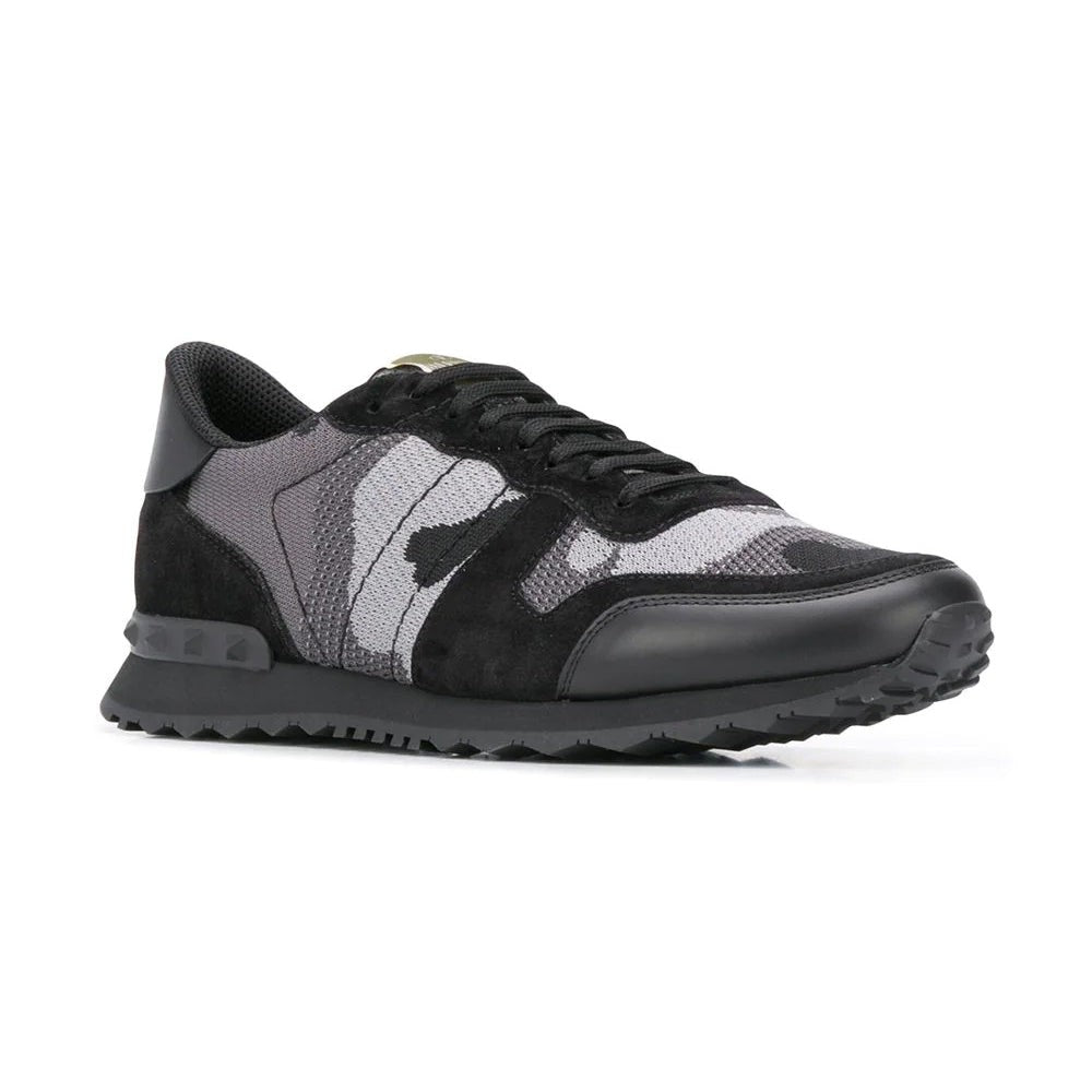Valentino Garavani Rockrunner Camouflage-Print Sneakers - kickpit