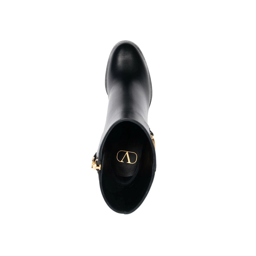 Valentino Garavani Vlogo plaque ankle boots - kickpit