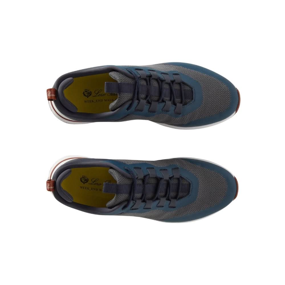 LORO PIANA Week-End Walk Sneakers "Charcoal Blue " - kickpit