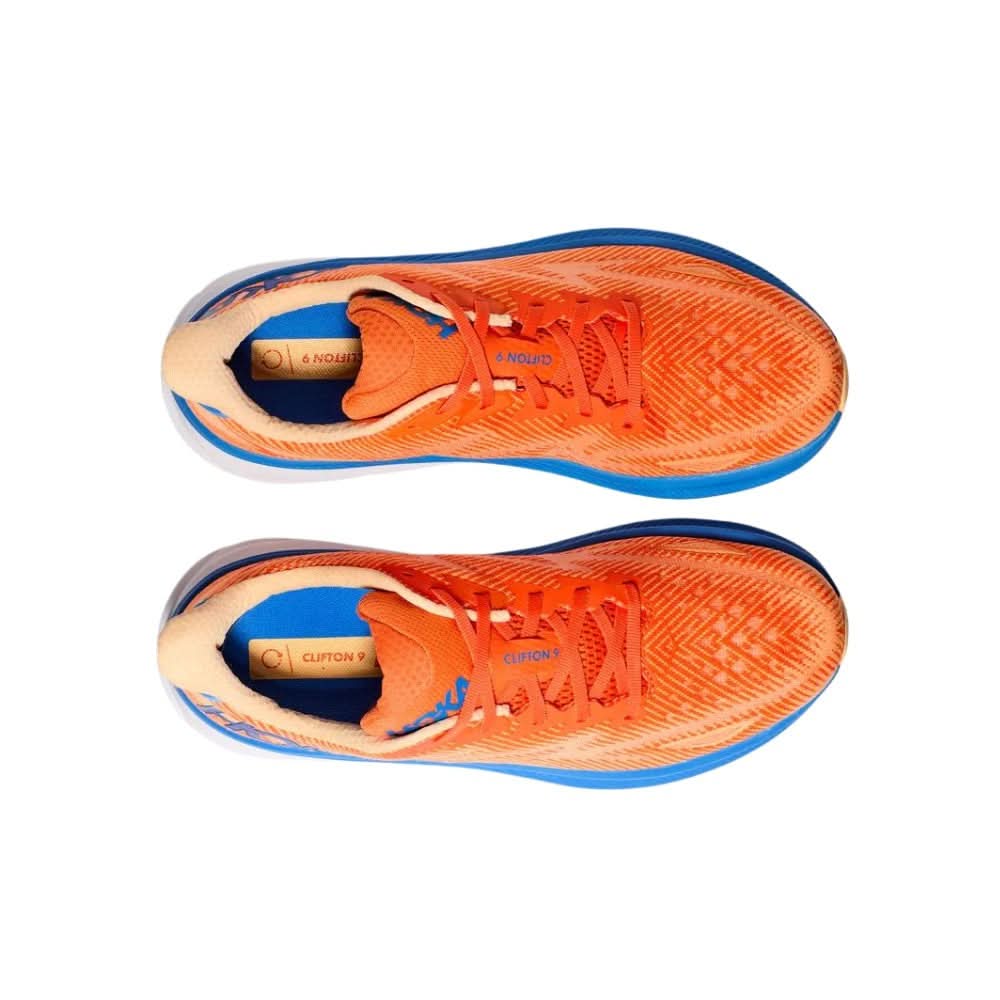 Hoka Clifton 9 'Vibrant Orange Impala' - kickpit