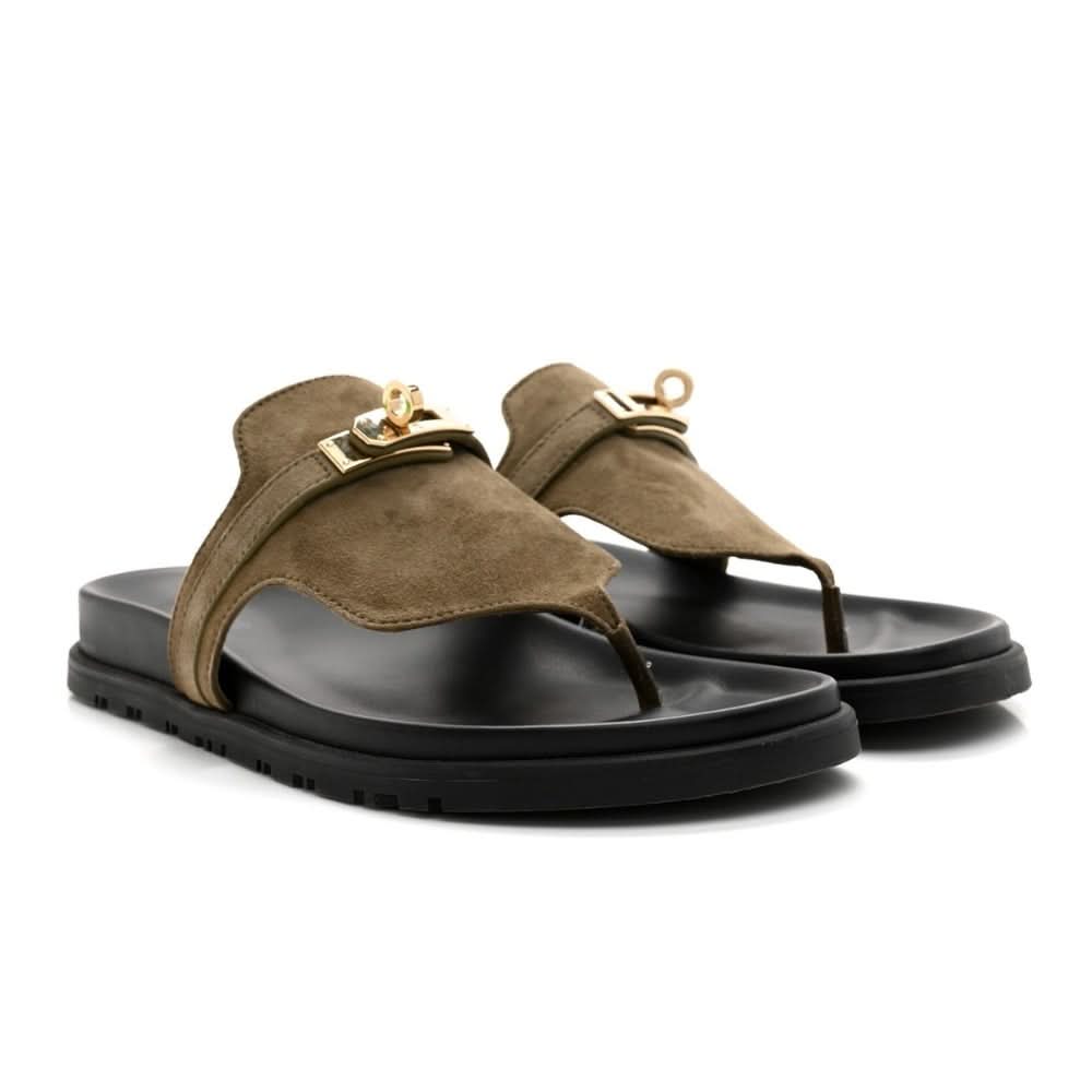 HERMES Empire sandal "Green" - kickpit