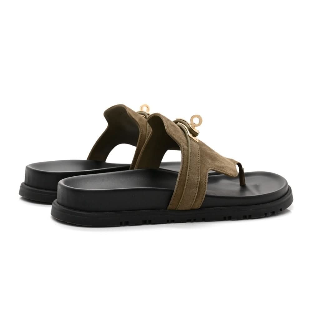 HERMES Empire sandal "Green" - kickpit