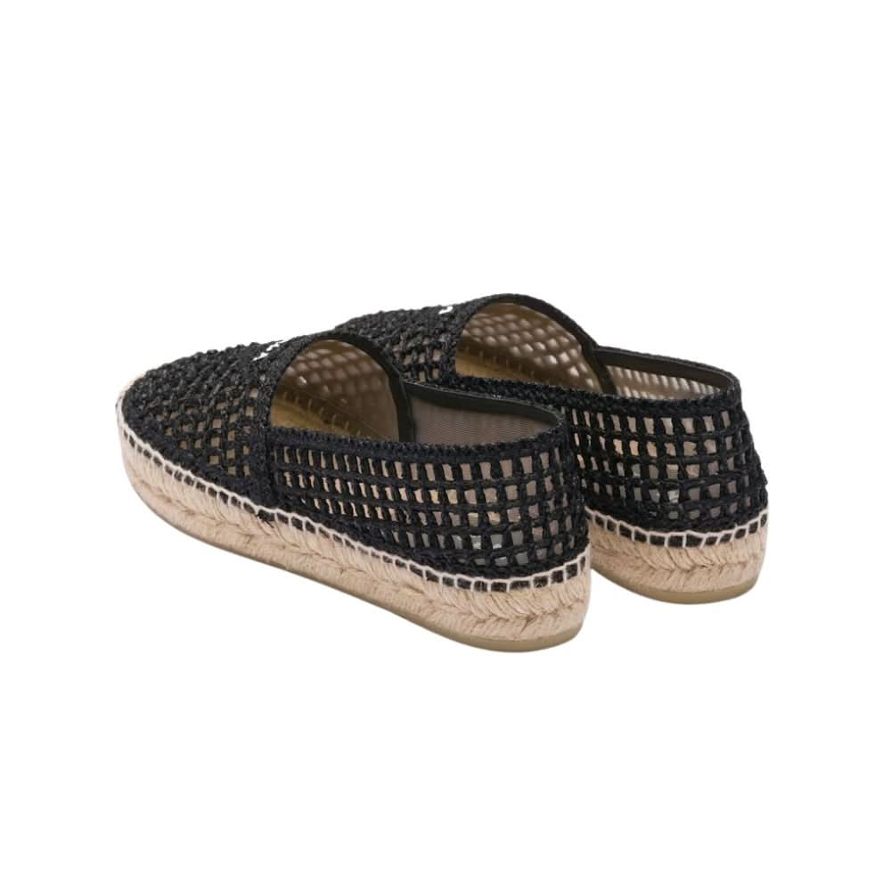 Prada Crochet espadrilles 'Black' - kickpit