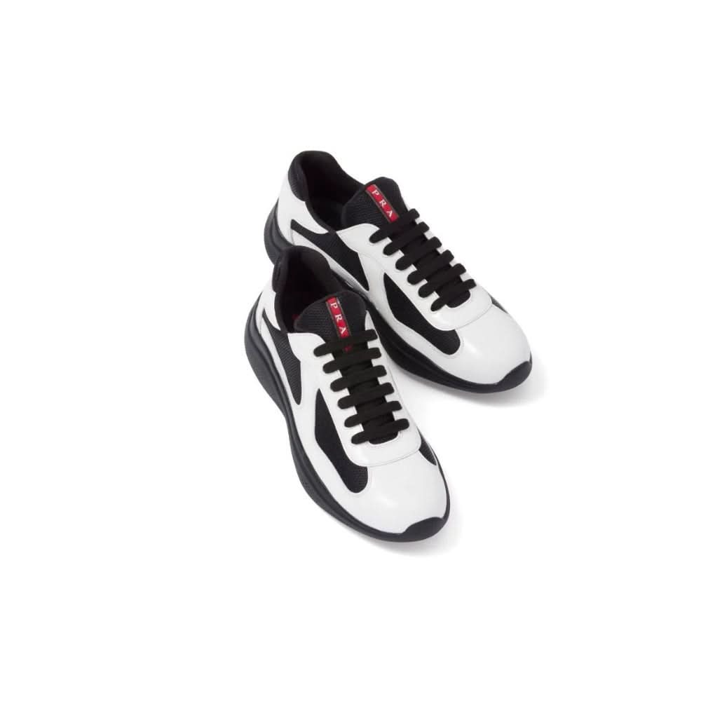Prada America's Cup Patent Leather "White / Black" - kickpit