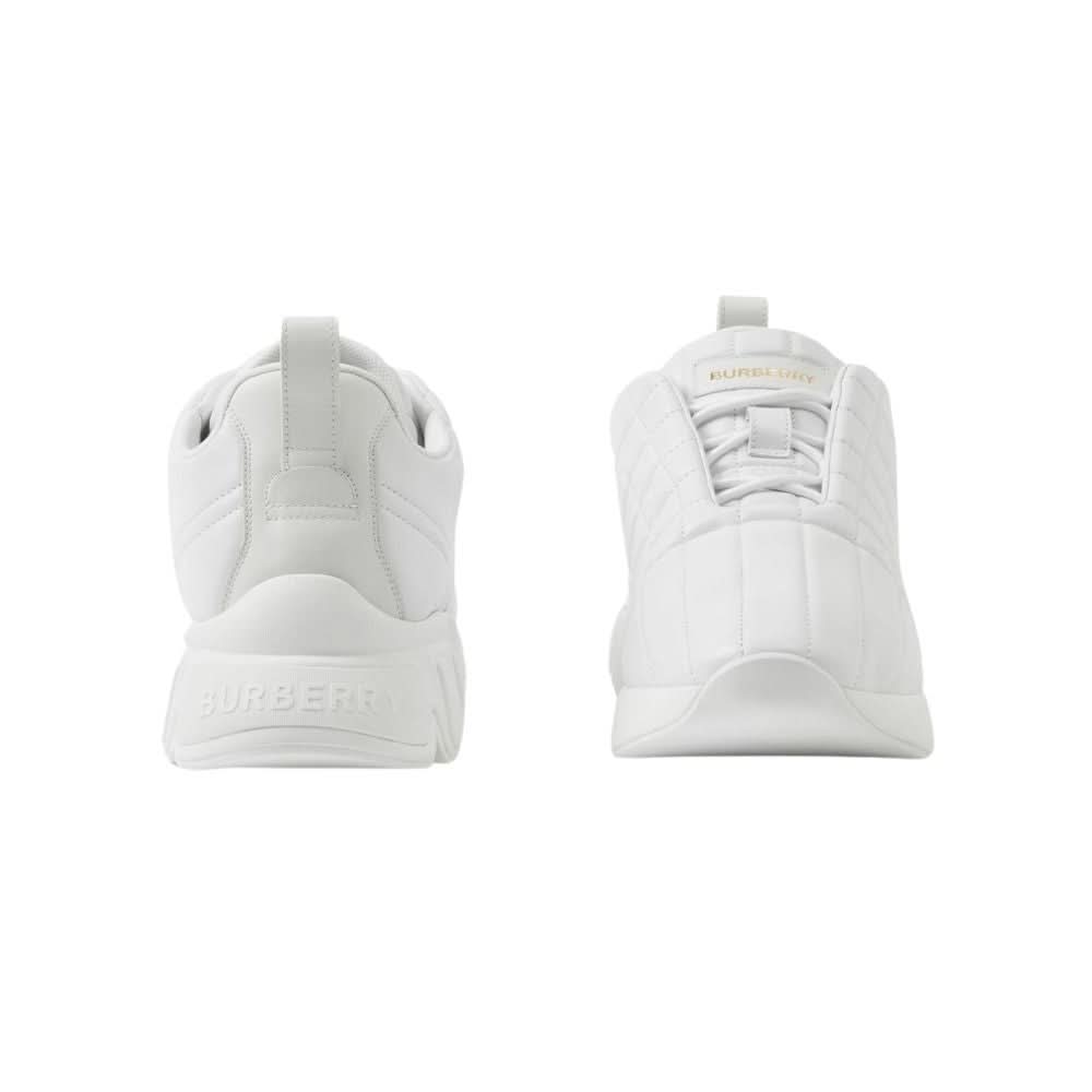 Burberry Quilted Leather Classic Sneakers 'White' - kickpit