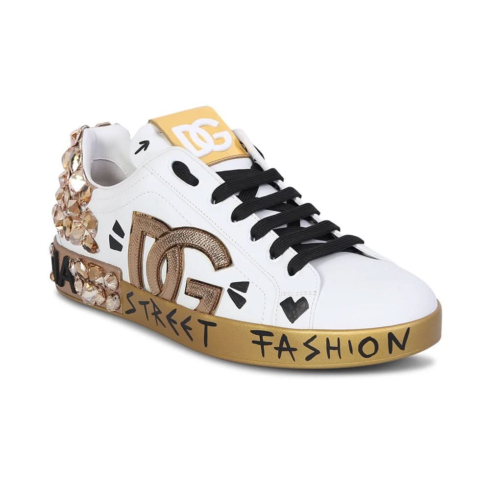 DOLCE & GABBANA Logo Patch Sneakers - kickpit