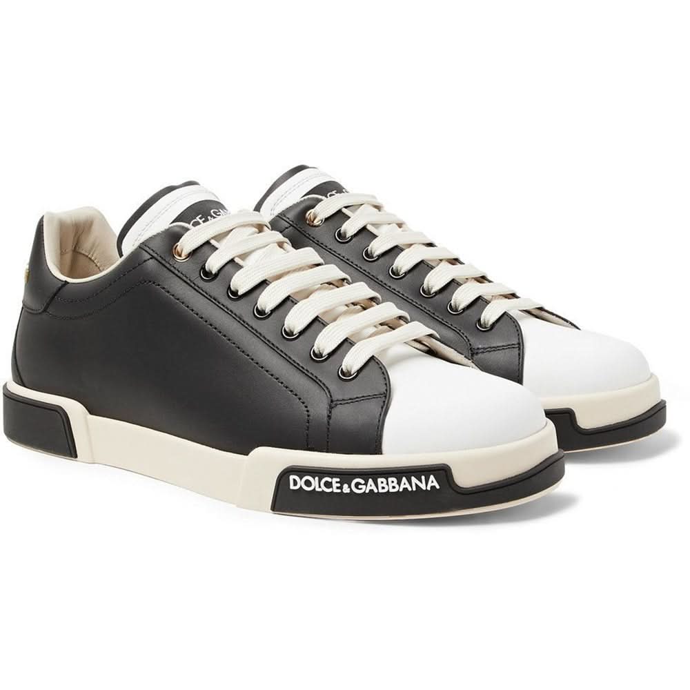 Dolce & Gabbana Leather Sneakers "Black" - kickpit