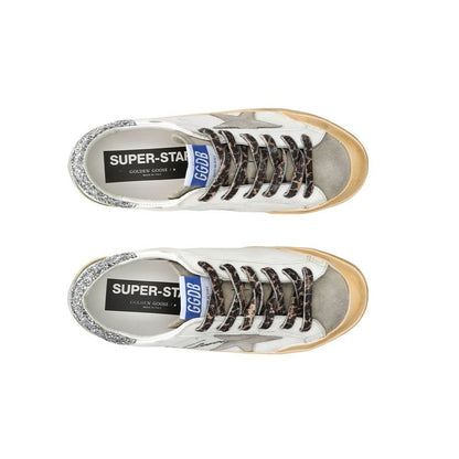 Golden Goose Wmns Superstar Penstar Classic 'White Silver Glitter' - kickpit