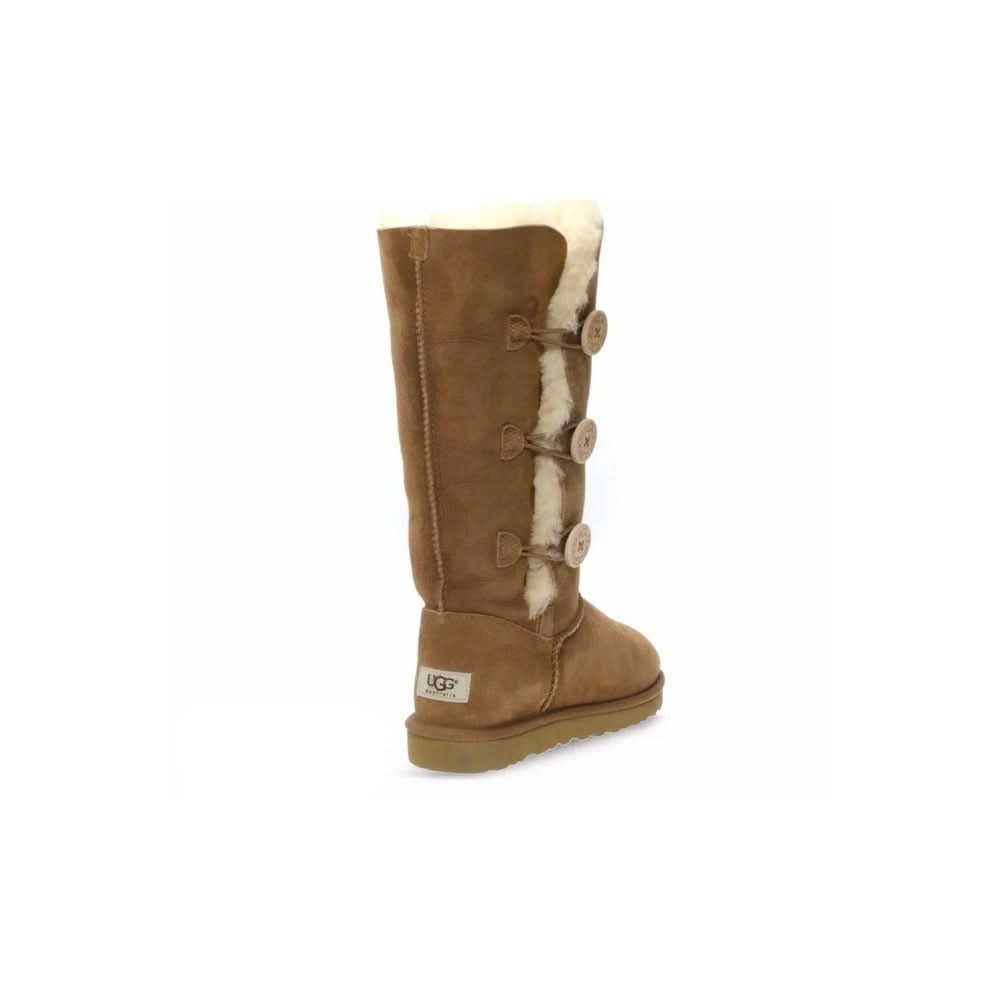 UGG Bailey Button Triplet II Chestnut Boots - kickpit