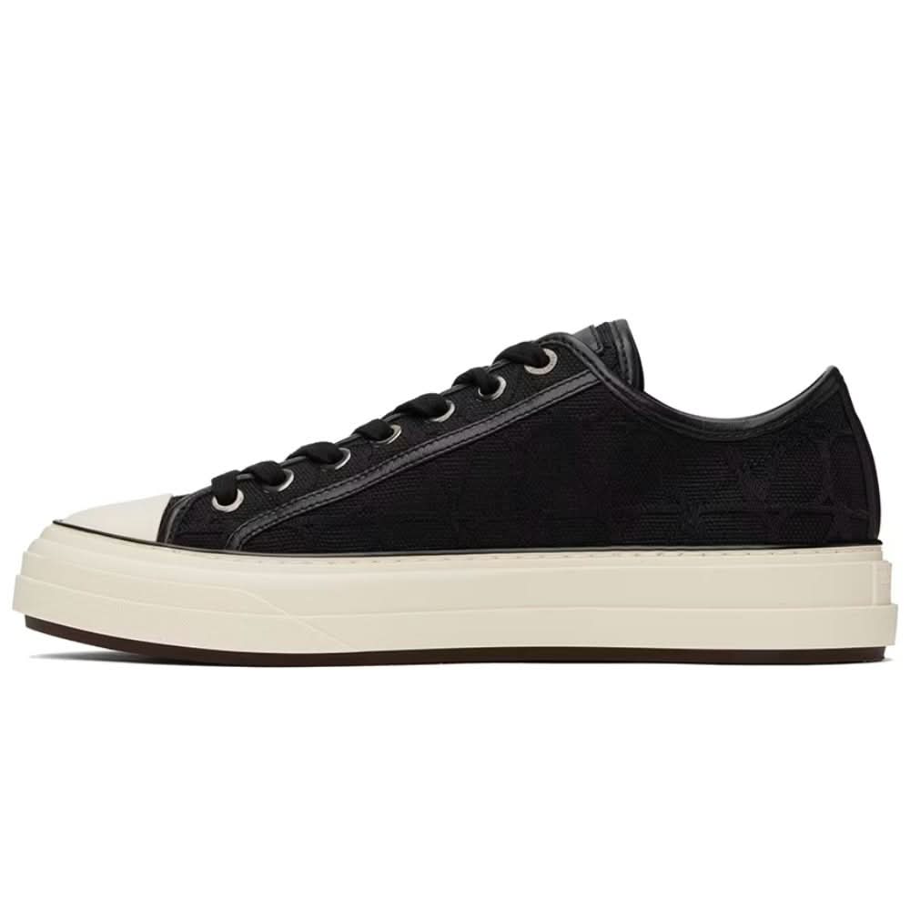 Valentino Garavani Black Totaloop Sneakers - kickpit