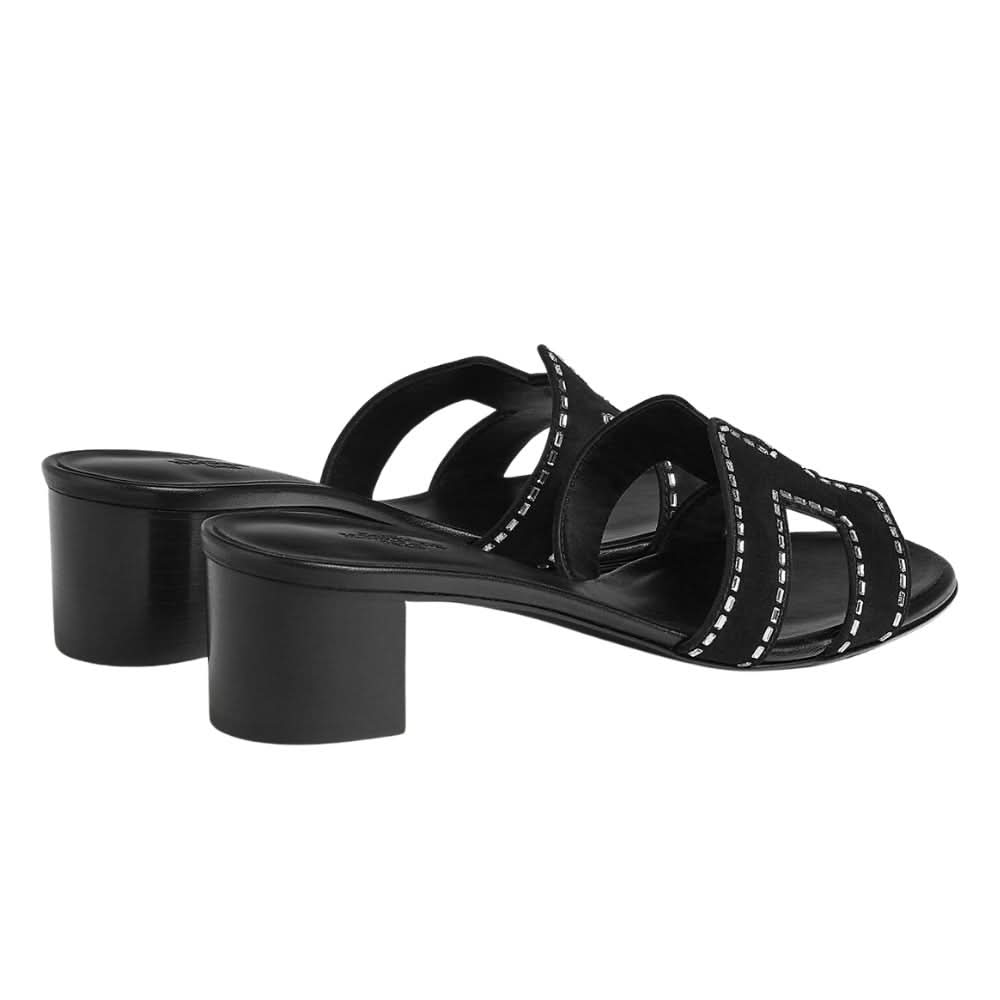HERMES Oasis Sandal "Black" - kickpit
