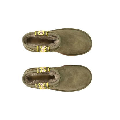 UGG Classic Ultra Mini Braid Boots 'Green' - kickpit