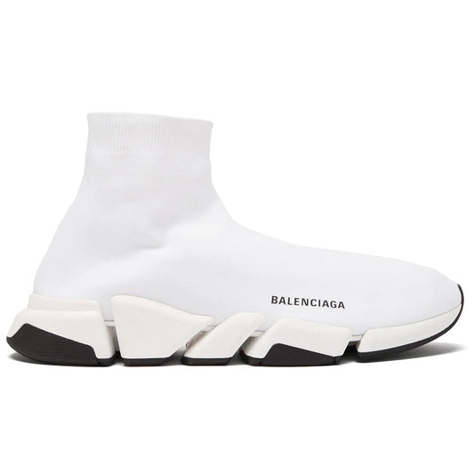 BALENCIAGA SPEED 2.0 LT WHITE & BLACK - kickpit