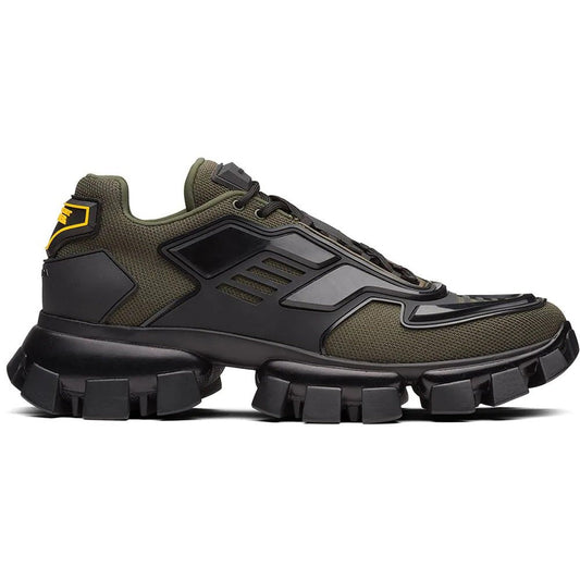 Prada Green Cloudbust Thunder Rubber And Mesh - kickpit