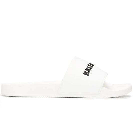 Balenciaga - Logo Embossed Pool Slides - kickpit