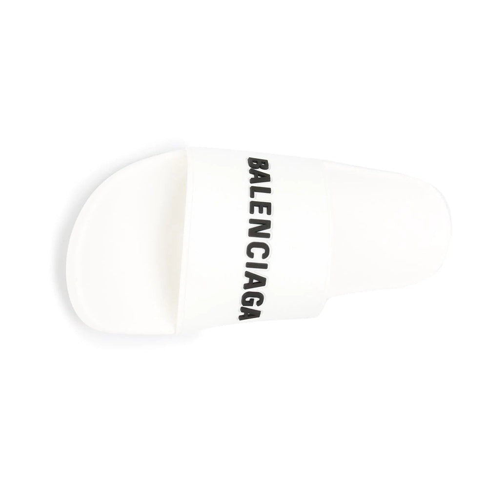 Balenciaga - Logo Embossed Pool Slides - kickpit