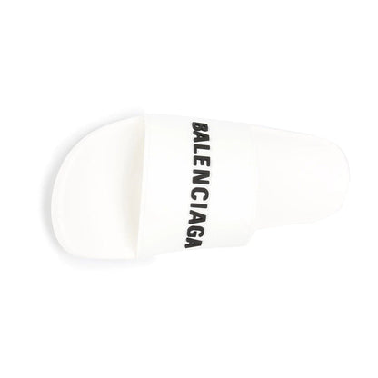 Balenciaga - Logo Embossed Pool Slides - kickpit