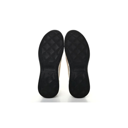 Chanel Velvet Calfskin & Mixed Fibers Sneaker 'Beige' - kickpit