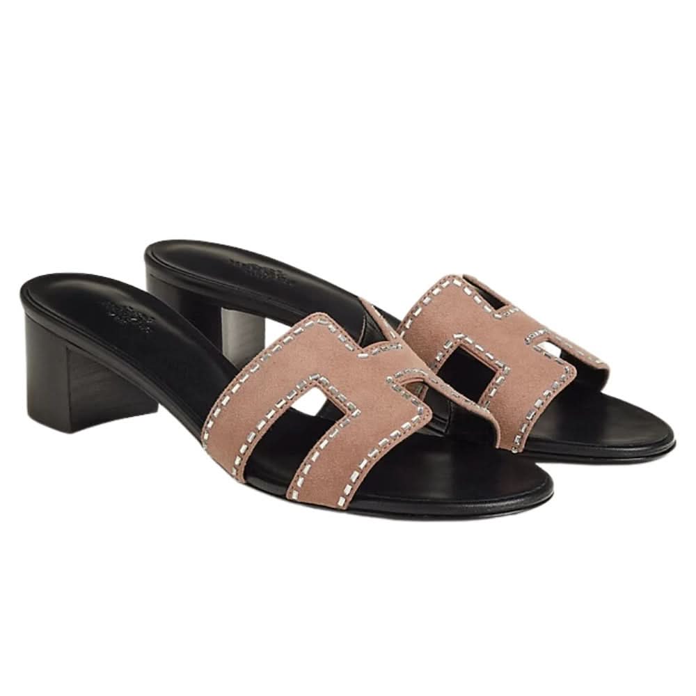 HERMES Oasis Sandal "Rose Perle" - kickpit
