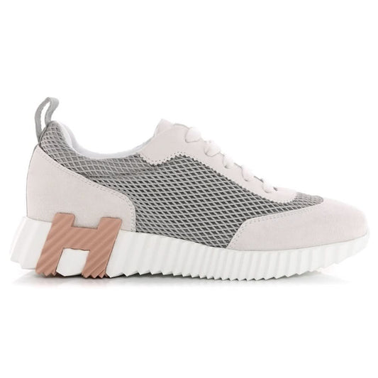 Hermès Air Mesh Suede Goatskin Bouncing  "Gris Lulea White" - kickpit