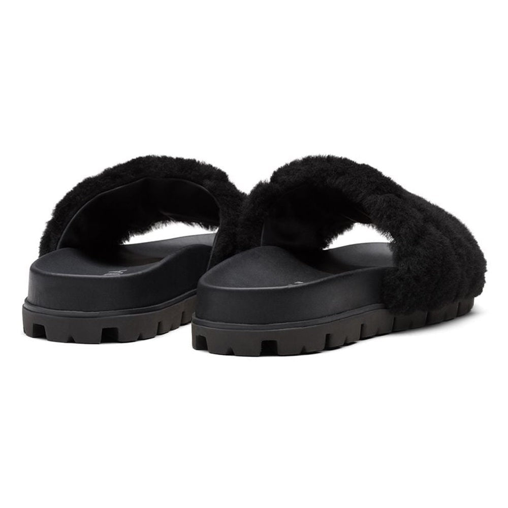 Prada shearling slides - kickpit