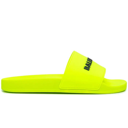 Balenciaga Logo-Print Rubber Slides - kickpit