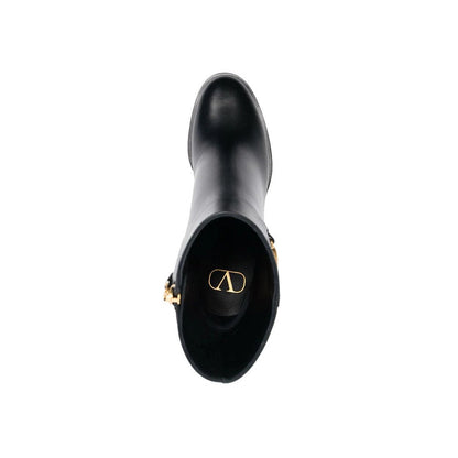 Valentino Garavani Vlogo plaque ankle boots - kickpit