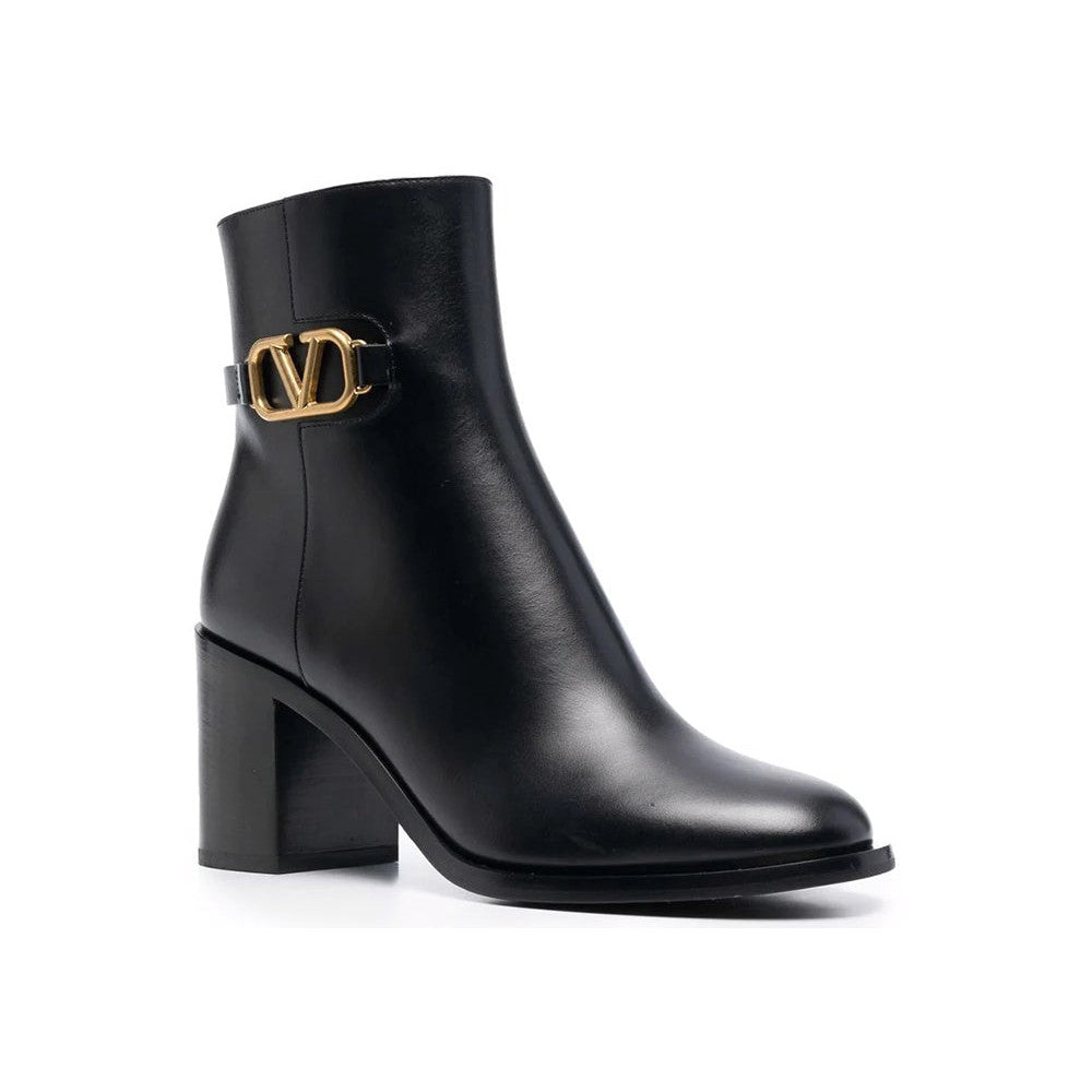 Valentino Garavani Vlogo plaque ankle boots - kickpit