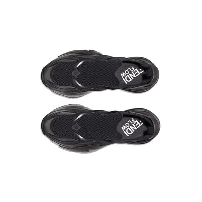 Fendi Flow - Black Mesh Running Sneakers - kickpit