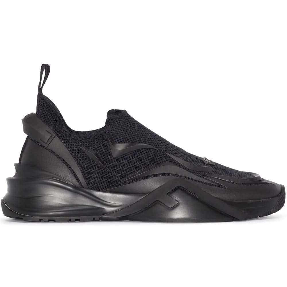 Fendi Flow - Black Mesh Running Sneakers - kickpit