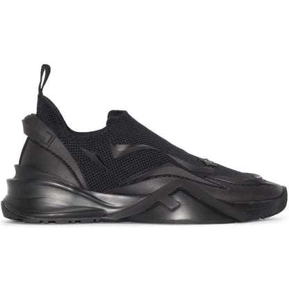 Fendi Flow - Black Mesh Running Sneakers - kickpit