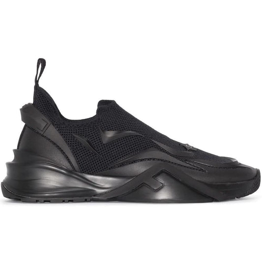 Fendi Flow - Black Mesh Running Sneakers - kickpit