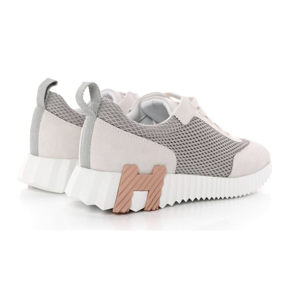 Hermès Air Mesh Suede Goatskin Bouncing  "Gris Lulea White" - kickpit