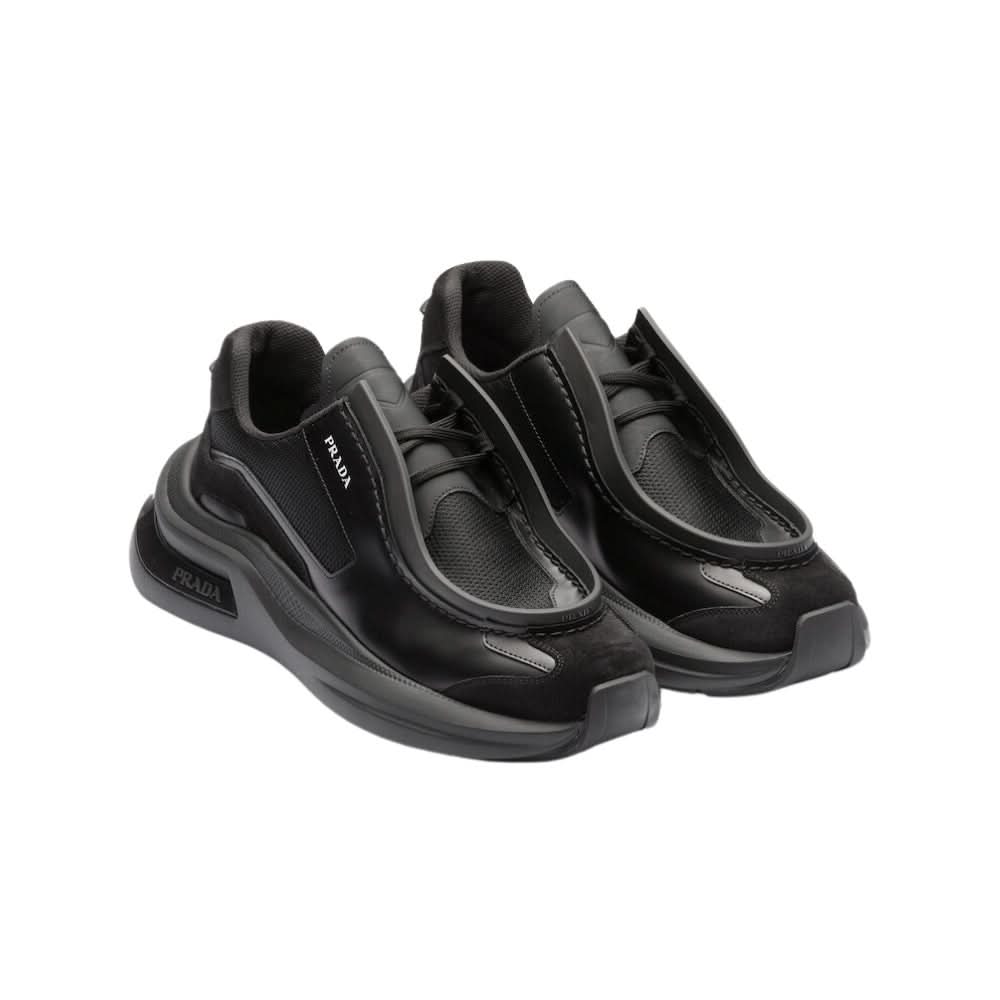 Prada Systeme brushed leather 'Black' - kickpit