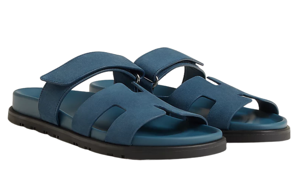 Hermes Chypre Sandal "Bleu Turquin"