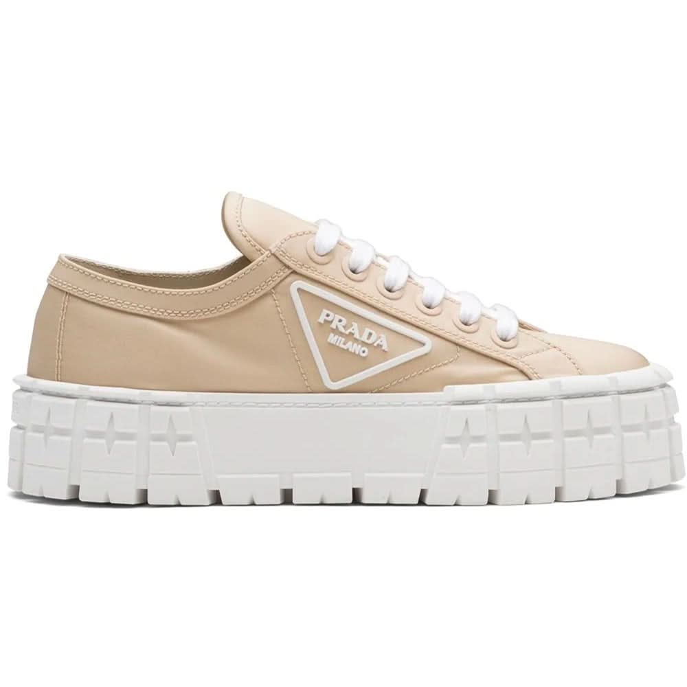 Prada Gabardine Wheel Platform 'Light Brown' - kickpit