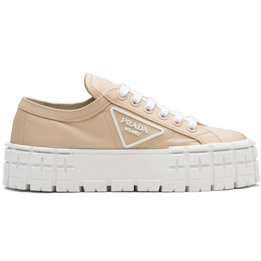 Prada Gabardine Wheel Platform 'Light Brown' - kickpit