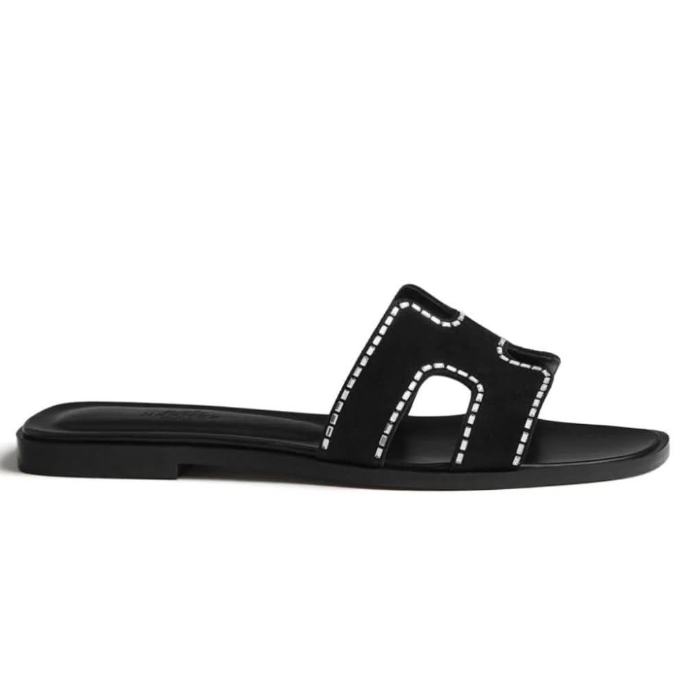 HERMES Oran Sandal "Black" - kickpit