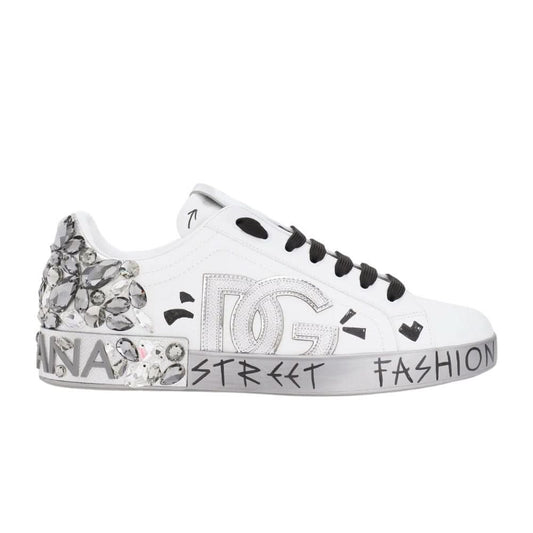 DOLCE & GABBANA  White ‘Portofino’ Sneakers - kickpit