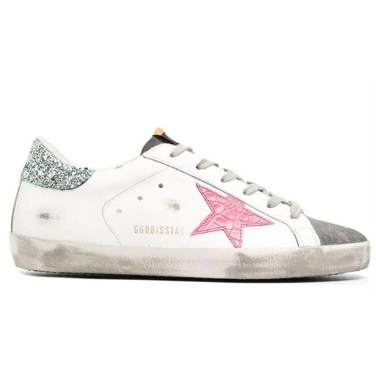 Golden Goose Wmns Superstar 'White Light Gray Pink' - kickpit
