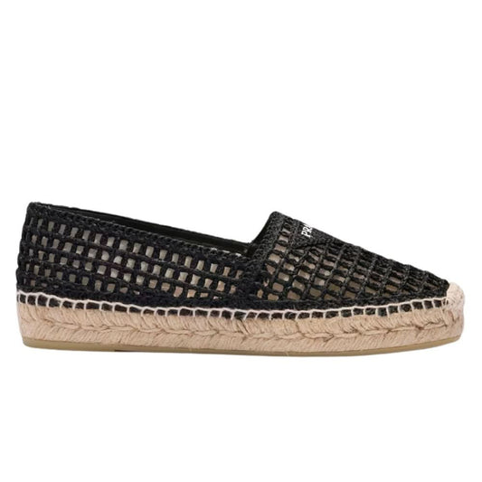 Prada Crochet espadrilles 'Black' - kickpit