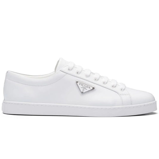 Prada Brushed Leather Sneaker 'White' - kickpit