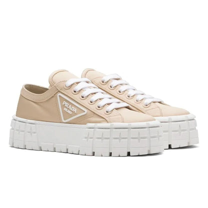 Prada Gabardine Wheel Platform 'Light Brown' - kickpit