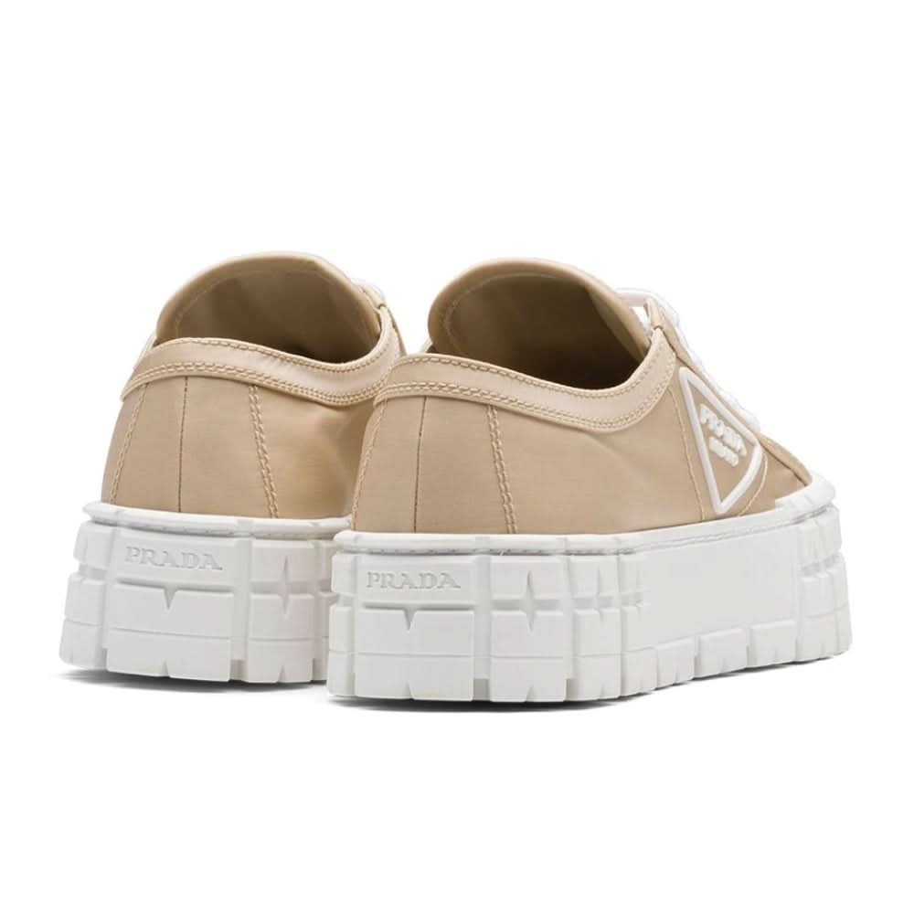 Prada Gabardine Wheel Platform 'Light Brown' - kickpit