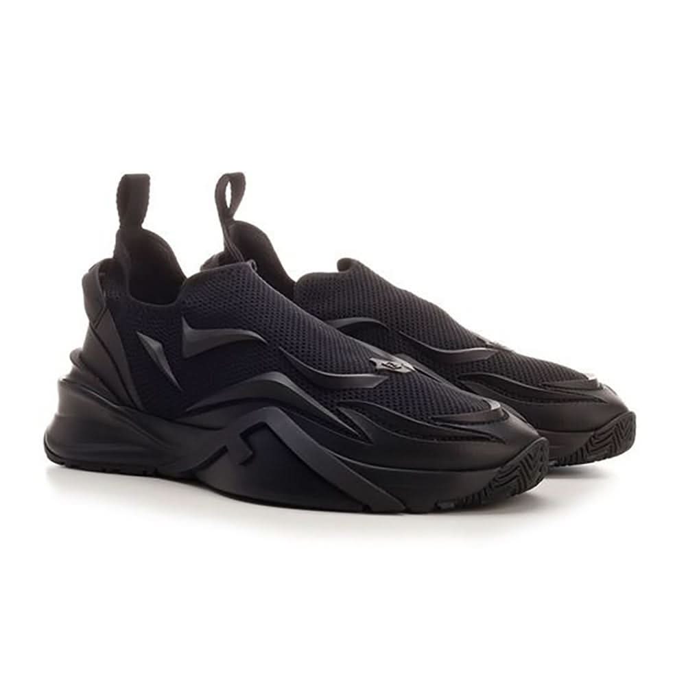 Fendi Flow - Black Mesh Running Sneakers - kickpit