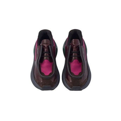 Prada Brown Systeme Leather Trainers - kickpit